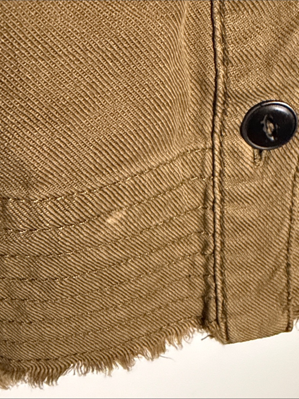 Pilcro Olive Ruffle-Sleeve Button-Front Mini Dress - Picture 15 of 15